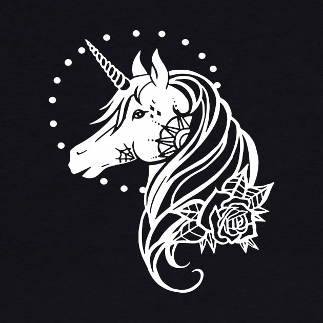 Unicorn Kids Tee Horse Animals Black And White Shirt Unicorn by huepham613